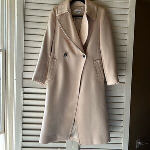 Club Monaco light pink wool coat size small